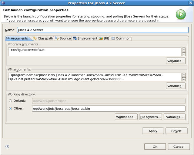 Launch Configuration Properties
