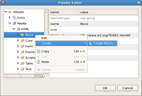 Creating a tag element
