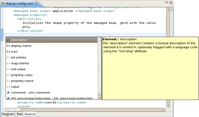 Code Assist in Source View