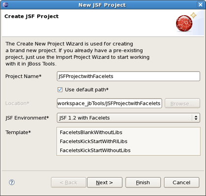 Choosing Facelets Template
