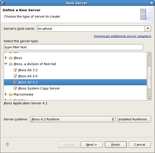 Specifying Target Server