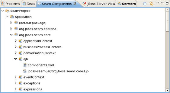 Seam Components View