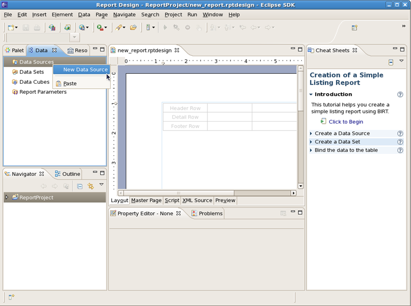 Create a Data Source