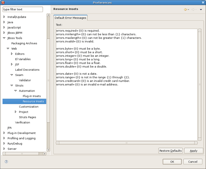 Resource Insets