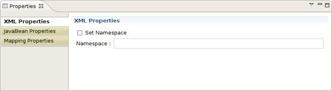 XML Properties Section