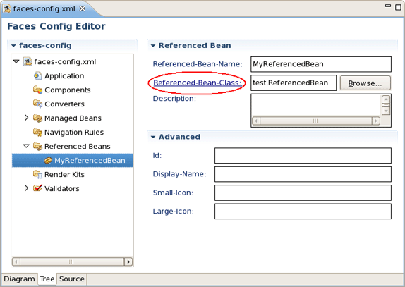 Create Referenced Bean Class