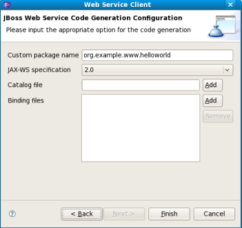 Set Web Service values about WSDL file