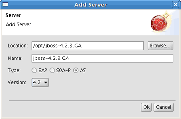 Specify Server Location
