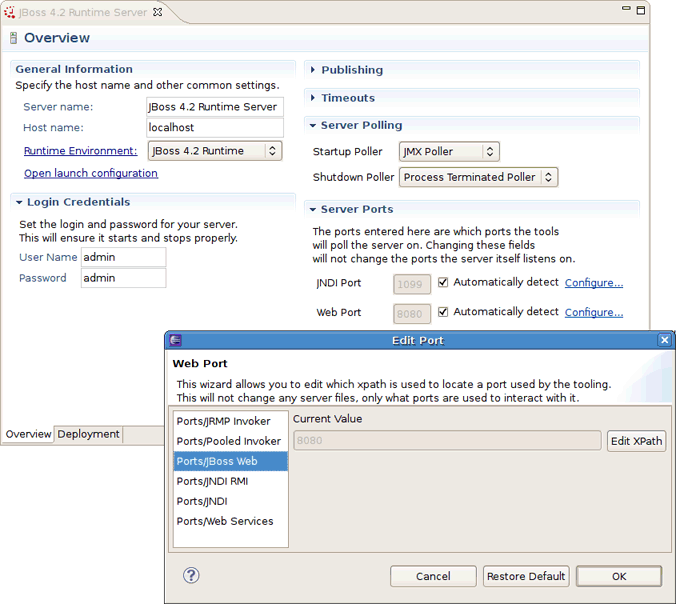 Server Ports Preferences