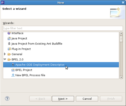 New BPEL Deploy file