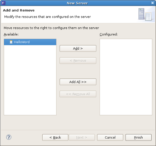 Add resource to the server