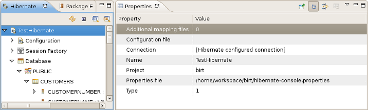 Properties View