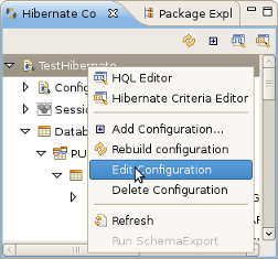 Opening Edit Configuration Wizard