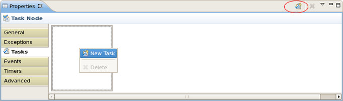 Adding a Task to the Task Node