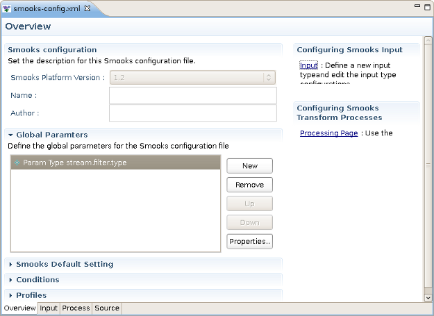 Smooks Form editor