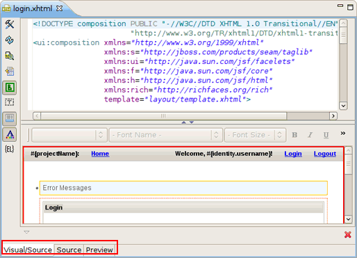 Visual Page Editor