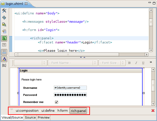 Selection Tag Bar