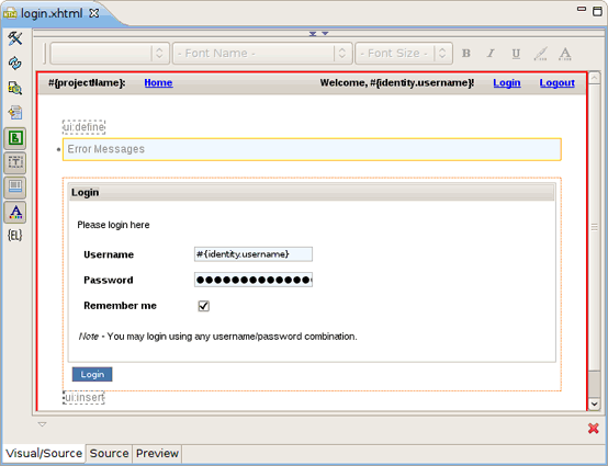 Non-visual Tag in the VPE