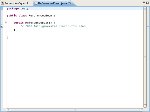 Referenced Bean Class Editing