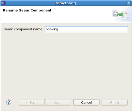 Refactoring Seam wizard
