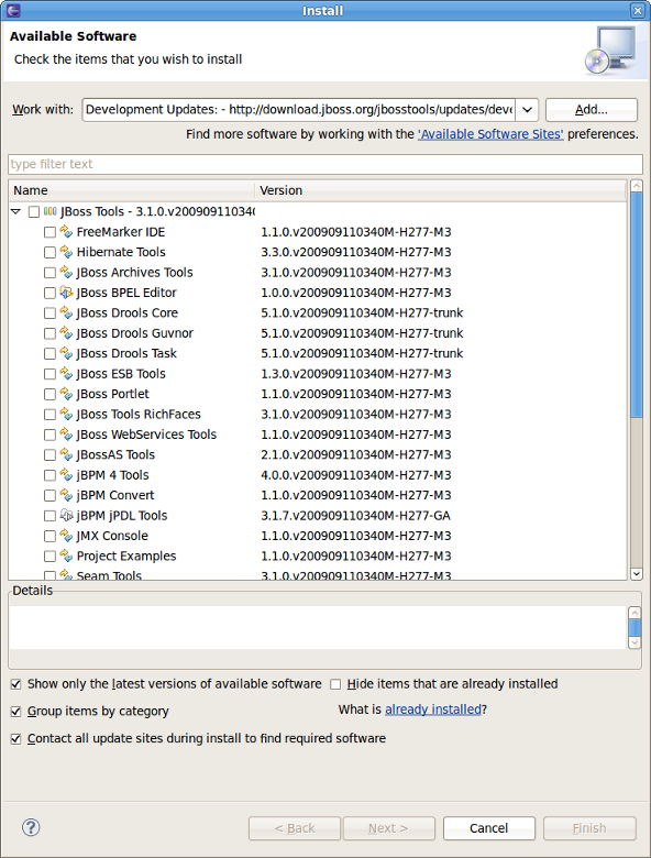 Updating Jboss Tools