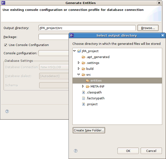 Generate Entities Wizard