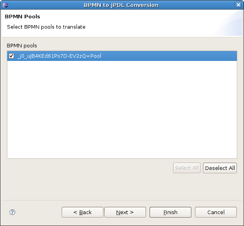 Choosing BPMN Pools
