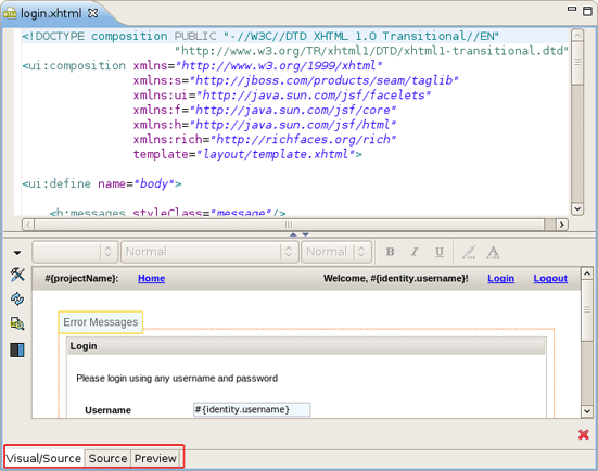 Visual Page Editor