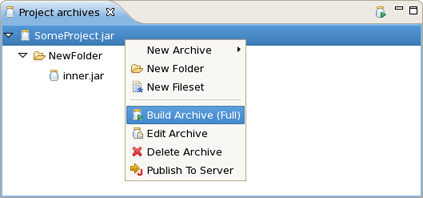 Context Menu on the Item