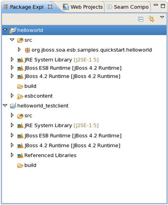 JBoss ESB Project Examples: helloworld and helloworld_testclient