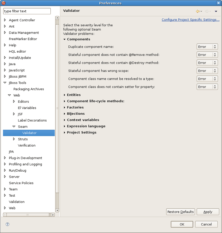 Seam Validator