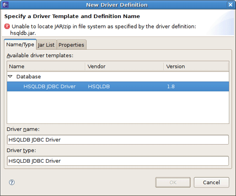 Database Driver Type