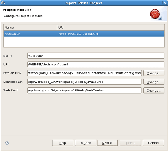 Project Configuration Information
