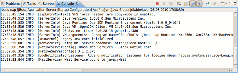Console Output