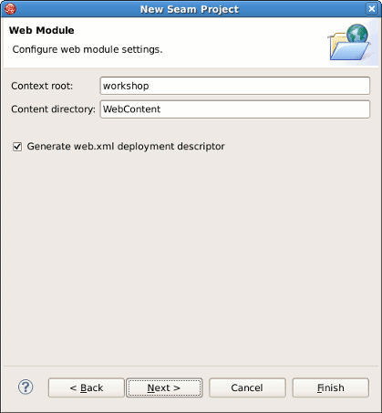 Web Module Settings
