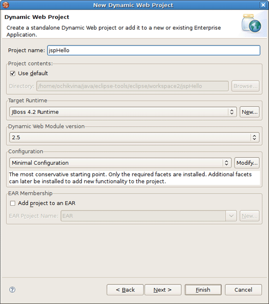 Create New Web Project