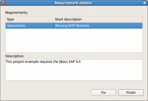 Requirements Details Dialog