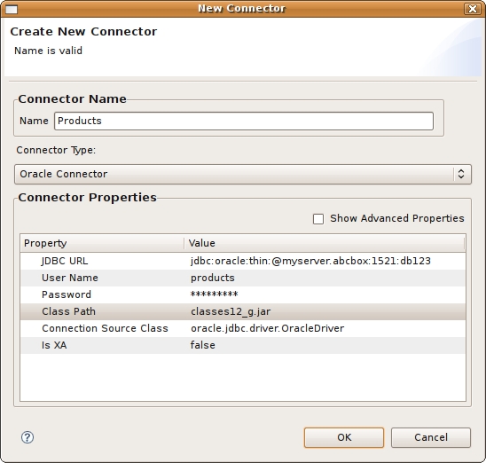 Create New Connector Dialog