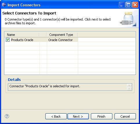 Select Connectors To Import Dialog