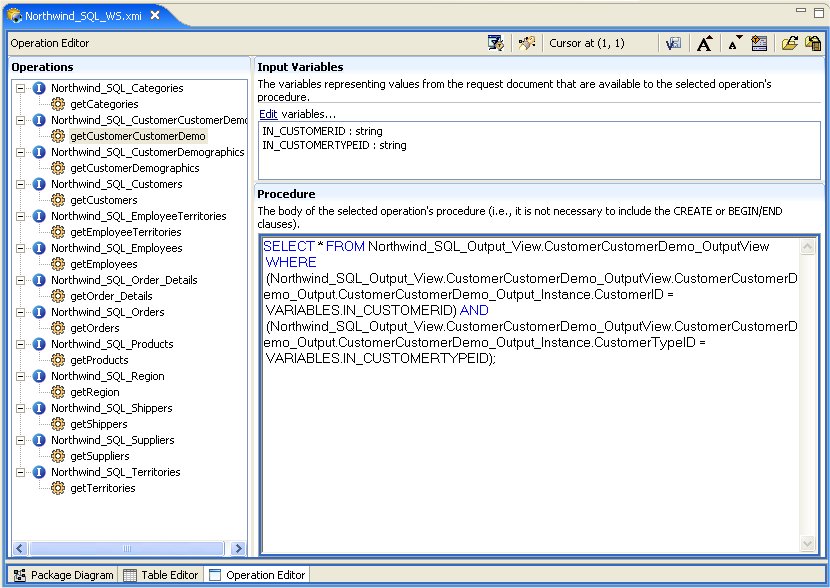 Operation Editor