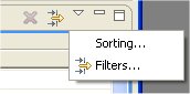 Problems View Drop-down Menu