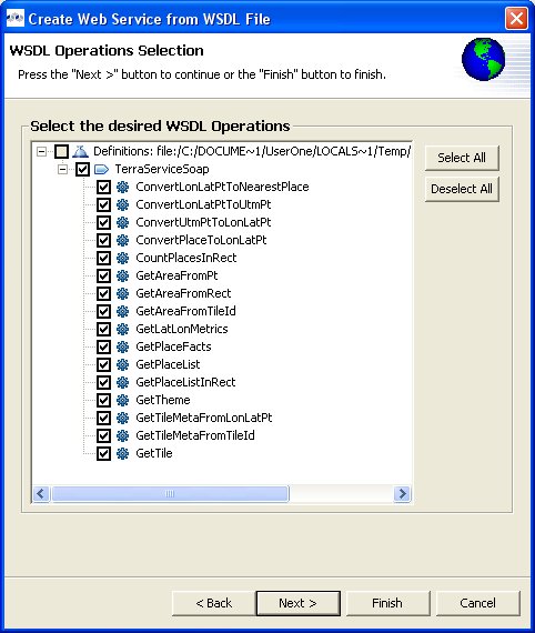 Namespace Resolution Dialog