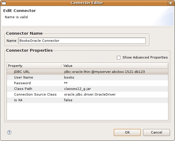 Connector Editor Dialog