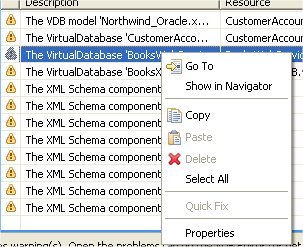 Problems View Context Menu