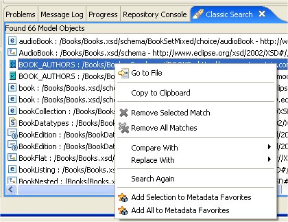 Search Results Context Menu