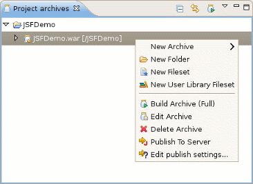 Context Menu on the Item
