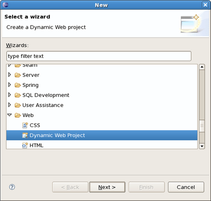 New Dynamic Web Project