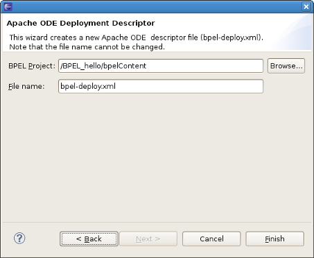 New BPEL Project Wizard