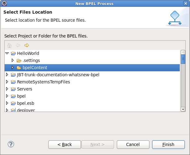 New BPEL Process file Wizard
