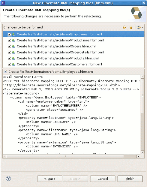 Preview Generated Mapping Files